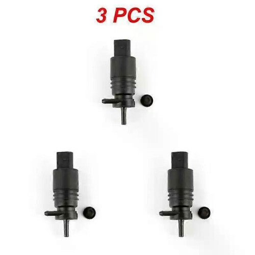 (3pcs) Car Windshield Washer Pump Wiper Water Jet Motor With Rubber Washer 67128362154 Modified Accessories For BMW E46 E38 E39 E60 E65
