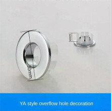 (1PC A) 5/1pcs Sink Hole Overflow Cover For Kitchen Bathroom Basin Decoration Tub Drain Cover Sink Wash Basin Round Overflow Ring Plug