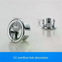 (1PC C) 5/1pcs Sink Hole Overflow Cover For Kitchen Bathroom Basin Decoration Tub Drain Cover Sink Wash Basin Round Overflow Ring Plug