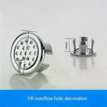 (1PC B) 5/1pcs Sink Hole Overflow Cover For Kitchen Bathroom Basin Decoration Tub Drain Cover Sink Wash Basin Round Overflow Ring Plug