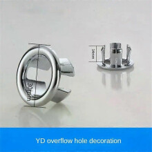 (1PC D) 5/1pcs Sink Hole Overflow Cover For Kitchen Bathroom Basin Decoration Tub Drain Cover Sink Wash Basin Round Overflow Ring Plug