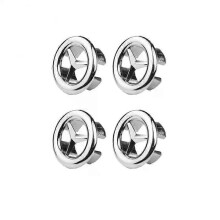 (4PCS C) 5/1pcs Sink Hole Overflow Cover For Kitchen Bathroom Basin Decoration Tub Drain Cover Sink Wash Basin Round Overflow Ring Plug