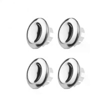 (4PCS E) 5/1pcs Sink Hole Overflow Cover For Kitchen Bathroom Basin Decoration Tub Drain Cover Sink Wash Basin Round Overflow Ring Plug