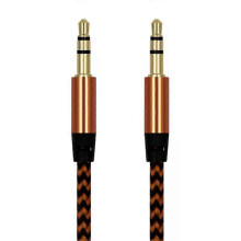 (gold, 1pc) 1~8PCS Nylon Jack Aux Cable 3.5 Mm To 3.5mm Audio Cable Male To Male Gold Plug Car Aux Cord For 1m hOT