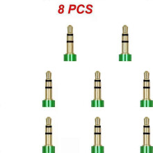 (green, 8pcs) 1~8PCS Nylon Jack Aux Cable 3.5 Mm To 3.5mm Audio Cable Male To Male Gold Plug Car Aux Cord For 1m hOT
