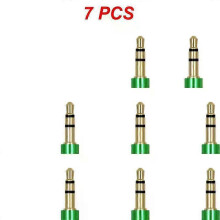 (green, 7pcs) 1~8PCS Nylon Jack Aux Cable 3.5 Mm To 3.5mm Audio Cable Male To Male Gold Plug Car Aux Cord For 1m hOT