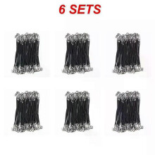 (30PCS, Black) 5/15/Women's Elastic Hair Bands Gum with Hook Ponytail Holder Bungee Hair Thick/Curly Hair Styling Tools #280672