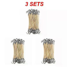 (15PCS, Light Brown) 5/15/Women's Elastic Hair Bands Gum with Hook Ponytail Holder Bungee Hair Thick/Curly Hair Styling Tools #280672