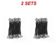 (10PCS, Black) 5/15/Women's Elastic Hair Bands Gum with Hook Ponytail Holder Bungee Hair Thick/Curly Hair Styling Tools #280672