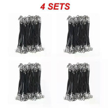(20PCS, Black) 5/15/Women's Elastic Hair Bands Gum with Hook Ponytail Holder Bungee Hair Thick/Curly Hair Styling Tools #280672