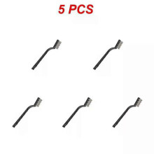 (5pcs) 1~10PCS lot Mini Stainless Steel Rust Brush Brass Cleaning Polishing Detail Metal Brush Wire Toothbrush Cleaning Tools Gadgets