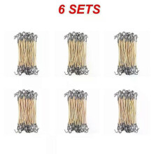 (30PCS, Light Brown) 5/15/Women's Elastic Hair Bands Gum with Hook Ponytail Holder Bungee Hair Thick/Curly Hair Styling Tools #280672