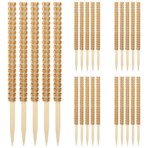 30Stk Bambusstäbchen Für Zuckeräpfel Leckereien