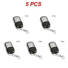 (315 Mhz 5pcs) New 433/315 Mhz Duplicator Copy Wireless Universal Door Code Remote Control Duplicate Key Fob 433MHZ Cloning Gate Garage