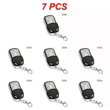 (315 Mhz 7pcs) New 433/315 Mhz Duplicator Copy Wireless Universal Door Code Remote Control Duplicate Key Fob 433MHZ Cloning Gate Garage
