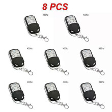 (433 Mhz 8pcs) New 433/315 Mhz Duplicator Copy Wireless Universal Door Code Remote Control Duplicate Key Fob 433MHZ Cloning Gate Garage