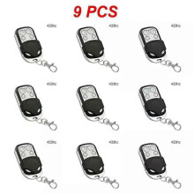 (433 Mhz 9pcs) New 433/315 Mhz Duplicator Copy Wireless Universal Door Code Remote Control Duplicate Key Fob 433MHZ Cloning Gate Garage