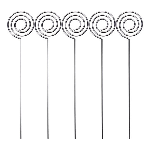150 Pcs Diy Metal Photo Clip Holders Circle Table Decor Silver