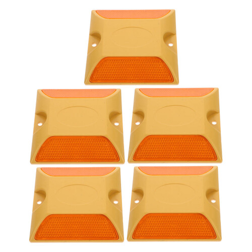 10 Pcs Single Sided Reflective Plastic Road Studs For Highway Driveway 1
