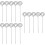150 Pcs Diy Metal Photo Clip Holders Circle Table Decor Silver 7