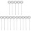 150 Pcs Diy Metal Photo Clip Holders Circle Table Decor Silver 2