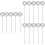 150 Pcs Diy Metal Photo Clip Holders Circle Table Decor Silver 6