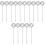 150 Pcs Diy Metal Photo Clip Holders Circle Table Decor Silver 3