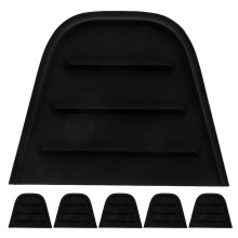 Mlins 6 Klederhangers Kofferbakbeveiliging 12,00X9,50X1,00 Cm Zwart
