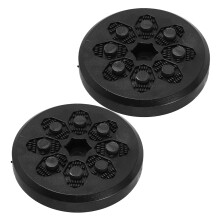 2 Skateboard Klemblok 8,50x8,50x1,00 Cm Zwart
