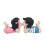 2 Pairs Creatieve Cartoon Auto Dashboard Versieringen Van Resin 1