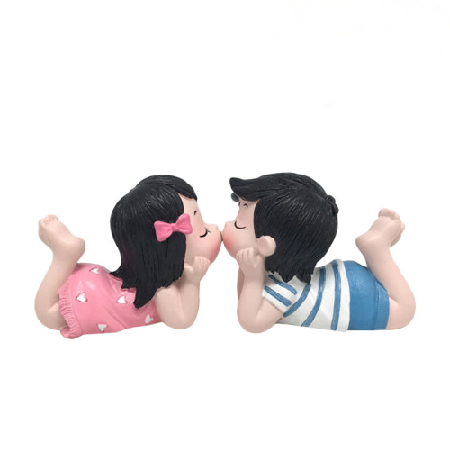 2 Pairs Creatieve Cartoon Auto Dashboard Versieringen Van Resin
