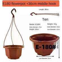 (Style D, 1pc) Hanging Flowerpot Plastic Flower Pot Succulent Planter Orchid Hanging Pot For Balcony Garden Planting Supplies 9.8cm