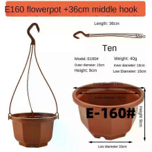 (Style C, 1pc) Hanging Flowerpot Plastic Flower Pot Succulent Planter Orchid Hanging Pot For Balcony Garden Planting Supplies 9.8cm