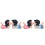 2 Pairs Creatieve Cartoon Auto Dashboard Versieringen Van Resin 2