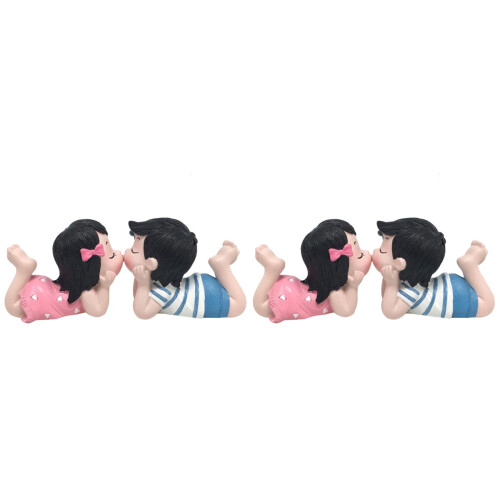 2 Pairs Creatieve Cartoon Auto Dashboard Versieringen Van Resin 1