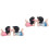 2 Pairs Creatieve Cartoon Auto Dashboard Versieringen Van Resin 4