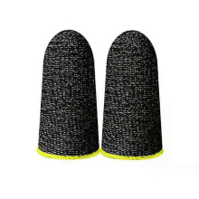 (10pairs, Yellow) 20Pcs Mobile Game Fingertip Gloves Sweatproof Anti-slip Touch Screen Finger Sleeve Breathable Gaming Fingertip Cover For Gamer