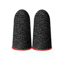 (2pairs, Red) 20Pcs Mobile Game Fingertip Gloves Sweatproof Anti-slip Touch Screen Finger Sleeve Breathable Gaming Fingertip Cover For Gamer