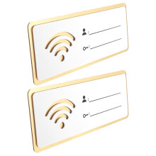 Raindrops 2St Acryl Wifi Wachtwoord Teken Voor Openbare Ruimtes