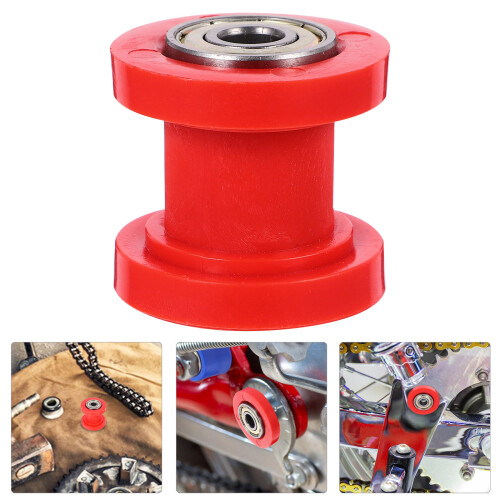 Chain Guide Roller Motorfiets Kettingrol Rood Plastic 1 Stuk 2