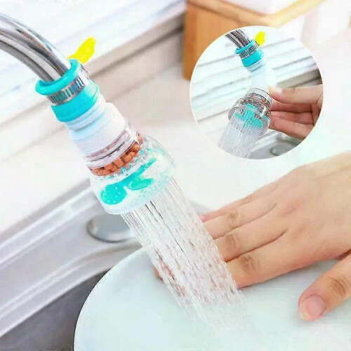 (F) Kitchen Faucet Tap Extender 360 Adjustable Flexible Water Filter Outlet Head Splash-Proof Water Saving Sprayer Filter Diffuser 1