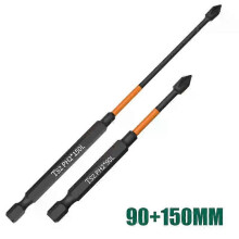 (SET 5) 6pcs PH2 Screwdriver Set Magnetic Batch Head Impact Strong Cross High Hardness 25/50/65/70/90/150mm Anti Non-slip WaterProof