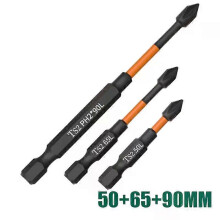 (SET 9) 6pcs PH2 Screwdriver Set Magnetic Batch Head Impact Strong Cross High Hardness 25/50/65/70/90/150mm Anti Non-slip WaterProof
