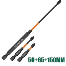 (SET 10) 6pcs PH2 Screwdriver Set Magnetic Batch Head Impact Strong Cross High Hardness 25/50/65/70/90/150mm Anti Non-slip WaterProof
