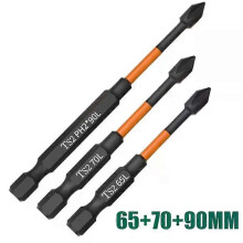 (SET 7) 6pcs PH2 Screwdriver Set Magnetic Batch Head Impact Strong Cross High Hardness 25/50/65/70/90/150mm Anti Non-slip WaterProof