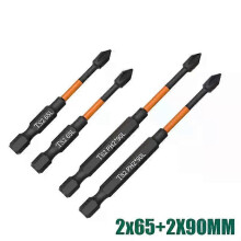 (SET 16) 6pcs PH2 Screwdriver Set Magnetic Batch Head Impact Strong Cross High Hardness 25/50/65/70/90/150mm Anti Non-slip WaterProof