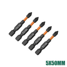 (SET 22) 6pcs PH2 Screwdriver Set Magnetic Batch Head Impact Strong Cross High Hardness 25/50/65/70/90/150mm Anti Non-slip WaterProof