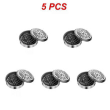 (5PCS) Mosquito Coils Holder Stainless Steel Mosquito Coil Box With Cover Round Mosquito Coil Tray Easy To Clean Anti-Mosquito Supplies