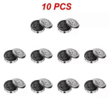 (10PCS) Mosquito Coils Holder Stainless Steel Mosquito Coil Box With Cover Round Mosquito Coil Tray Easy To Clean Anti-Mosquito Supplies