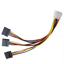 (1pc, C) 15-Pin Sata Male To Molex Ide 4-Pin Female Adapter Extension Power Cord For Computer Optical Drive Connection Power Cord